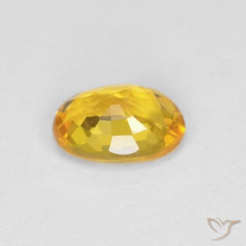 9,17 ctw natürlicher Golden Saphir, Oval, VVS