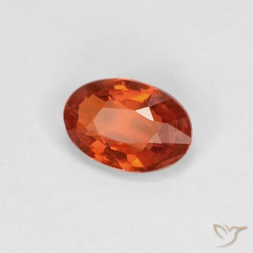 9,17 ctw natürlicher rötlich-orange Saphir, Oval, VVS