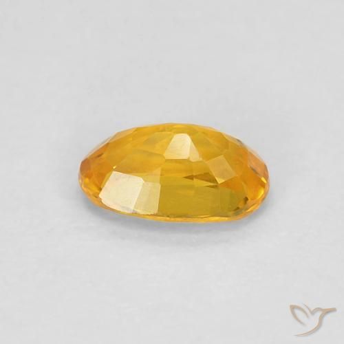 9,17 ctw natürlicher Orange-Gold Saphir, Oval, VVS