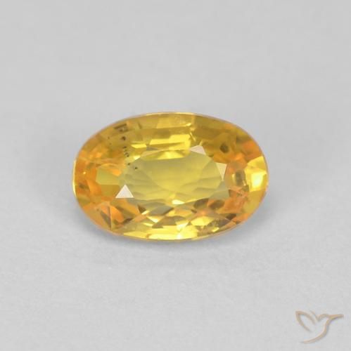 0.62ct Natürlicher Golden Saphir, Oval, VS