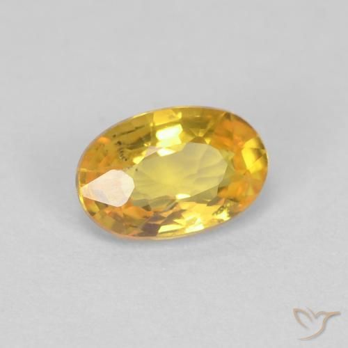 9,17 ctw natürlicher Golden Saphir, Oval, VS