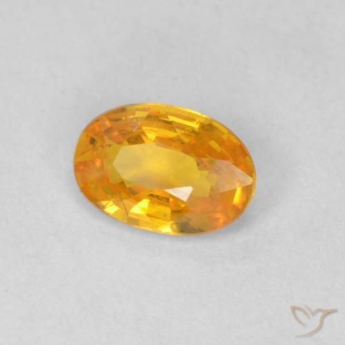 9,17 ctw natürlicher Mittelorange Saphir, Oval, VS