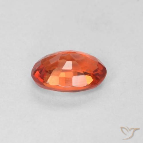 9,17 ctw natürlicher rötlich-orange Saphir, Oval, VS
