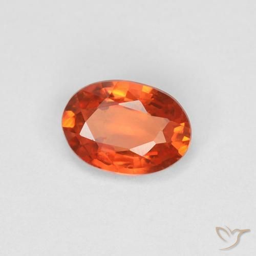 9,17 ctw natürlicher Feuerorange Saphir, Oval, VVS