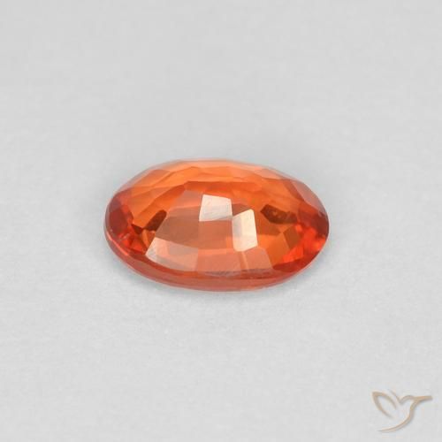 9,17 ctw natürlicher Feuerorange Saphir, Oval, VVS