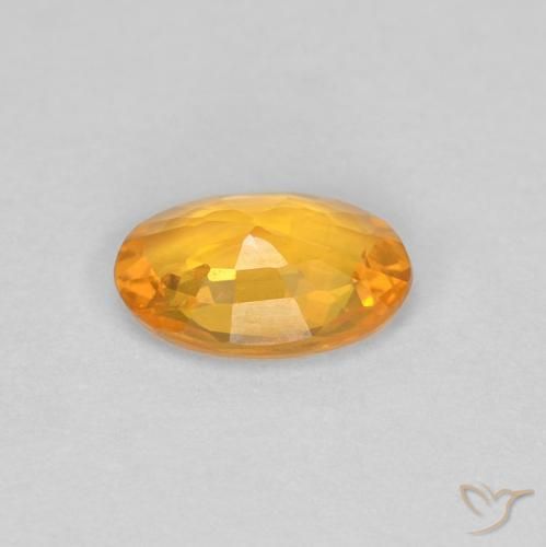 9,17 ctw natürlicher Mittelorange Saphir, Oval, VVS