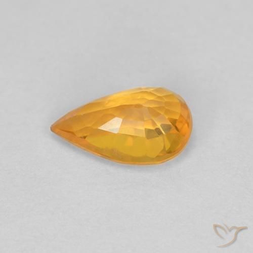 9,17 ctw natürlicher Mittelorange Saphir, Birnenform, VVS