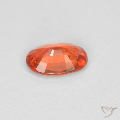 9,17 ctw natürlicher rötlich-orange Saphir, Oval, VVS