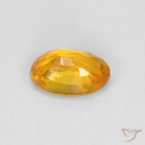 9,17 ctw natürlicher Orange-Gold Saphir, Oval, VVS