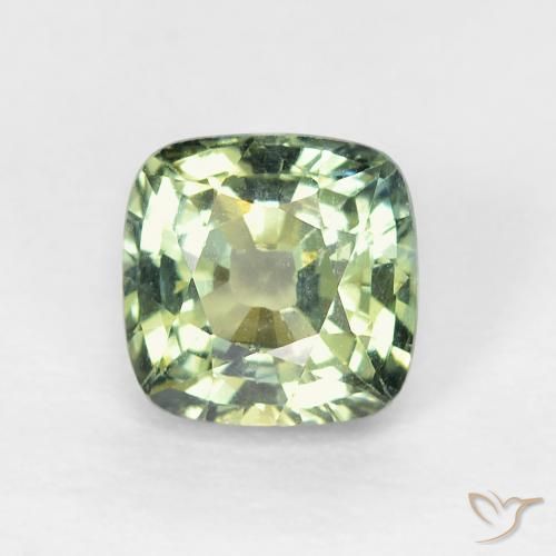 0.86ct Natürlicher Graugrün Saphir, Kissen, VS