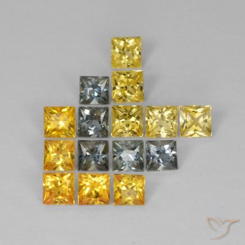 2.26ctw Natürlicher Mehrfarbig Saphir, Quadrat, VS