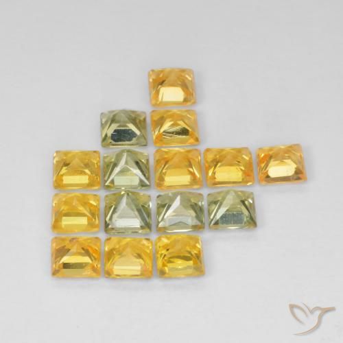 3.54 ct natürliche Mehrfarbig Saphir-Edelsteine, Quadrat, VS