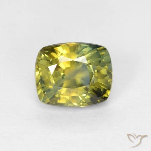 0.85ct Natürlicher Mehrfarbig Saphir, Kissen, VVS-VS