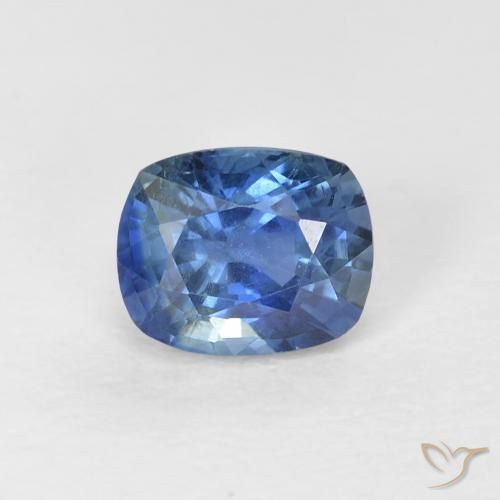 0.81ct Natürlicher Blau Saphir, Kissen, VVS-VS
