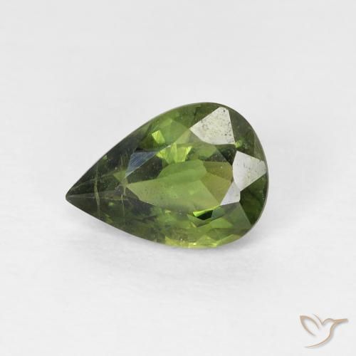 0.97ct Natürlicher Medium Light Green Saphir, Birnenform, VS