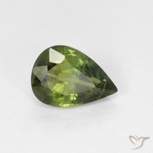 9,17 ctw natürlicher Medium Light Green Saphir, Birnenform, VS