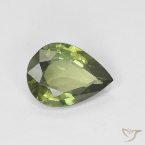 1.18ct Natürlicher Waldgrün Saphir, Birnenform, VS