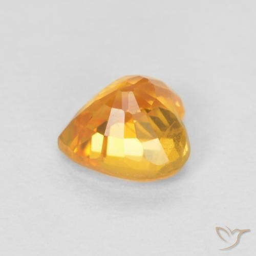 9,17 ctw natürlicher Aprikose Orange Saphir, Herz, VS
