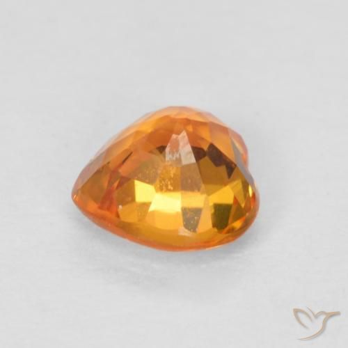 9,17 ctw natürlicher hellorange Saphir, Herz, VS
