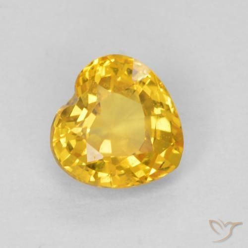 9,17 ctw natürlicher Golden Saphir, Herz, VVS