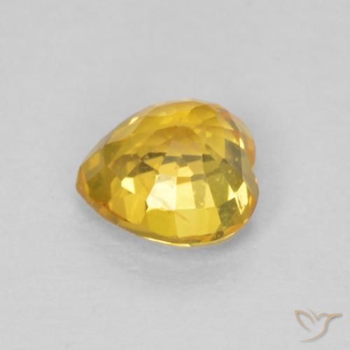9,17 ctw natürlicher Golden Saphir, Herz, VVS