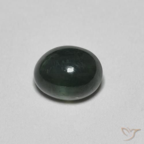 0.67ct Natürlicher Grün Saphir, Oval, Lichtdurchlässig