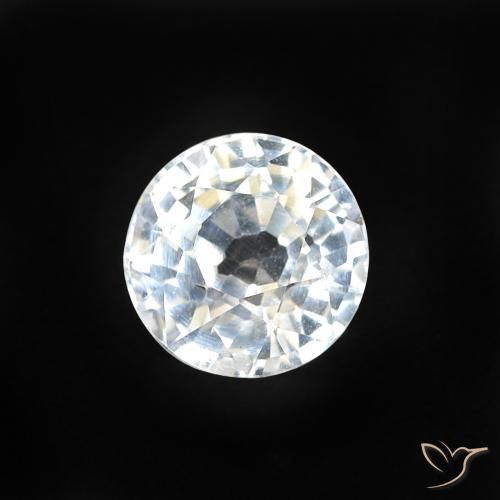 0.58ct Natürlicher Bläulich-weiß Saphir, Runden, VVS-VS