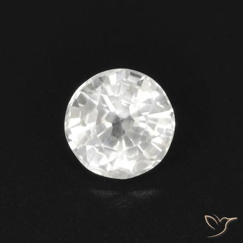 0.45ct Natürlicher Weiß Saphir, Runden, VS