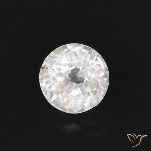 0.43ct Natürlicher Weiß Saphir, Runden, VS