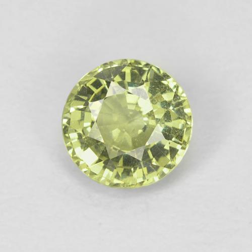 0.57ct Natürlicher Mittelgelb Saphir, Runden, VS