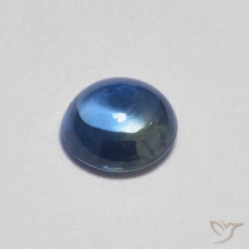9,17 ctw natürlicher Navy blau Saphir, Runden, Transparent