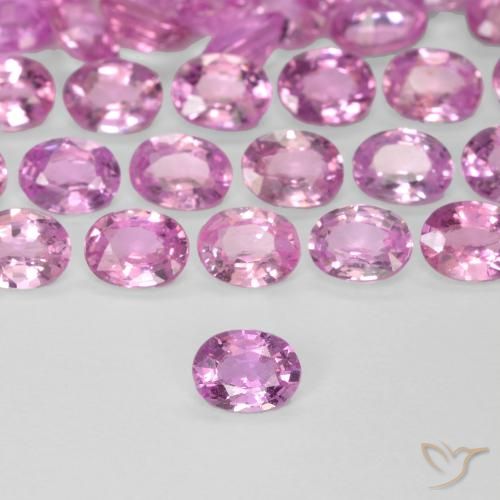 0.21ct Natürlicher pink Saphir, Oval, VVS-VS
