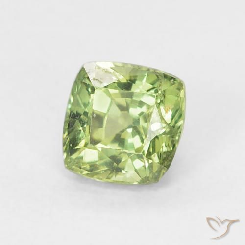 9,17 ctw natürlicher hellgrün Saphir, Kissen, VS-SI