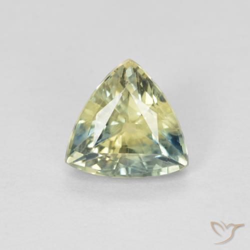 0.92ct Natürlicher Mehrfarbig Saphir, Trillion, VS