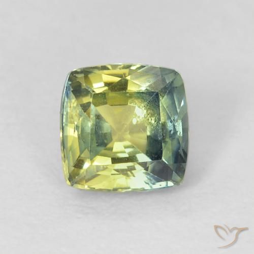 0.87ct Natürlicher Mehrfarbig Saphir, Kissen, VS