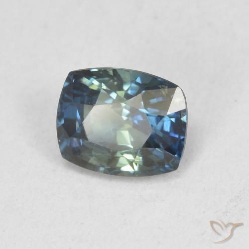9,17 ctw natürlicher Blaugrün Saphir, Kissen, VS