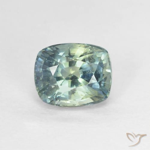 1.27ct Natürlicher Mehrfarbig Saphir, Kissen, VVS-VS