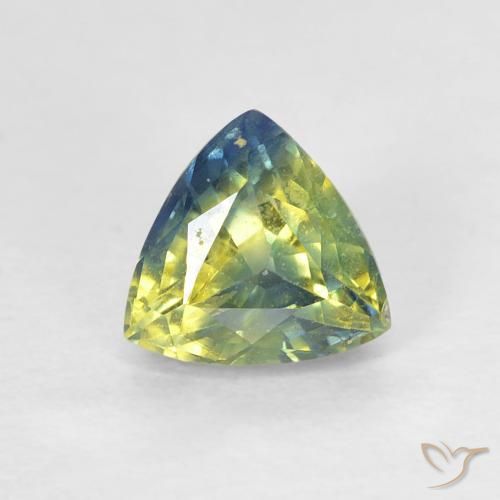 0.82ct Natürlicher Mehrfarbig Saphir, Trillion, VS