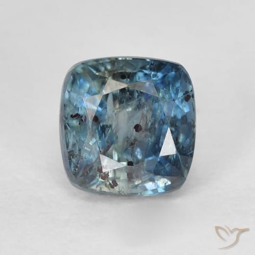 1.41ct Natürlicher grün-blau Saphir, Kissen, VS-SI