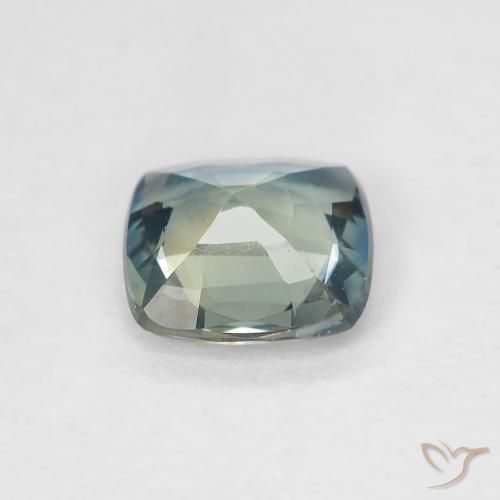 9,17 ctw natürlicher grünlich-blau Saphir, Kissen, VVS
