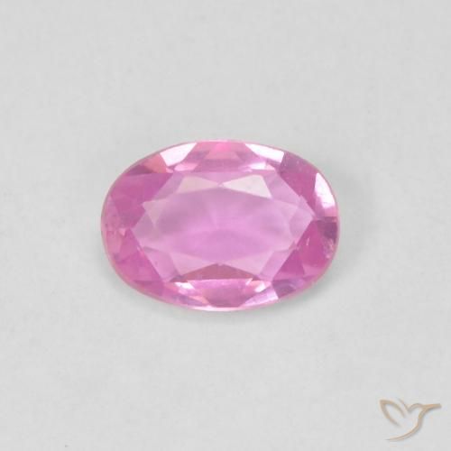 0.46ct Natürlicher Pink Saphir, Oval, VVS