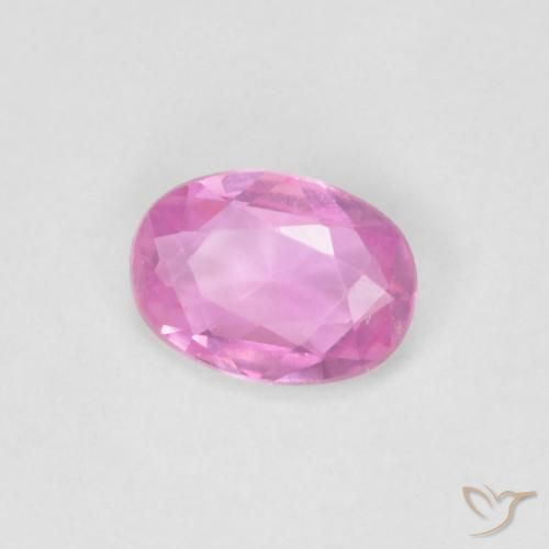 9,17 ctw natürlicher Pink Saphir, Oval, VVS