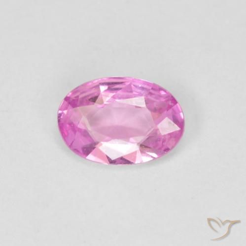 0.37ct Natürlicher Helles Royal Lila Pink Saphir, Oval, VVS