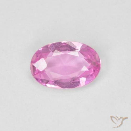 0.45ct Natürlicher Pink Saphir, Oval, VVS