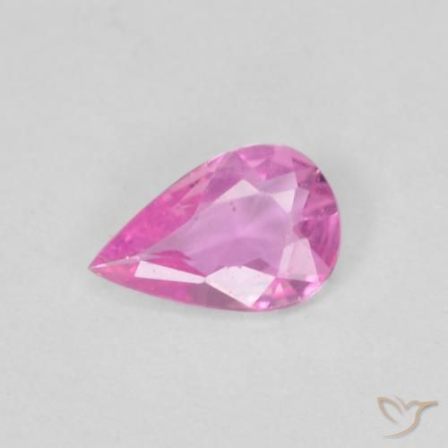 0.31ct Natürlicher Intensives Lila Saphir, Birnenform, VVS