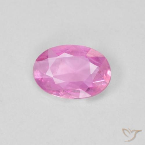 0.38ct Natürlicher Mittelrosa Saphir, Oval, VVS