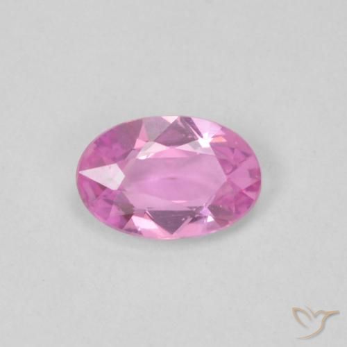 0.41ct Natürlicher Mittelrosa Saphir, Oval, VVS