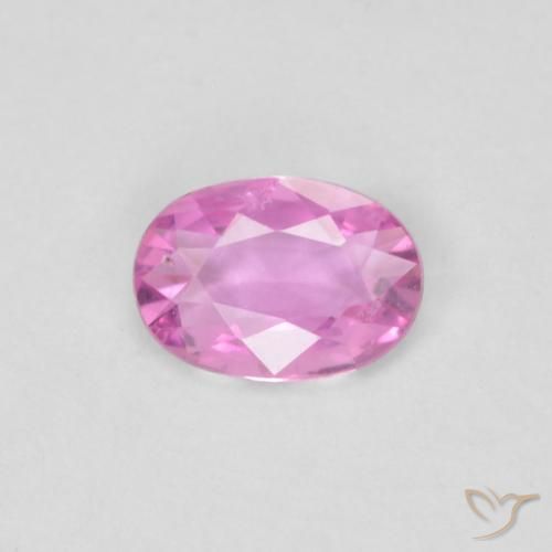 0.38ct Natürlicher Intensives Rosa Saphir, Oval, VVS