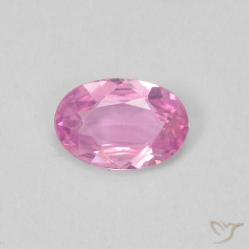 0.36ct Natürlicher tiefrosa Saphir, Oval, VVS