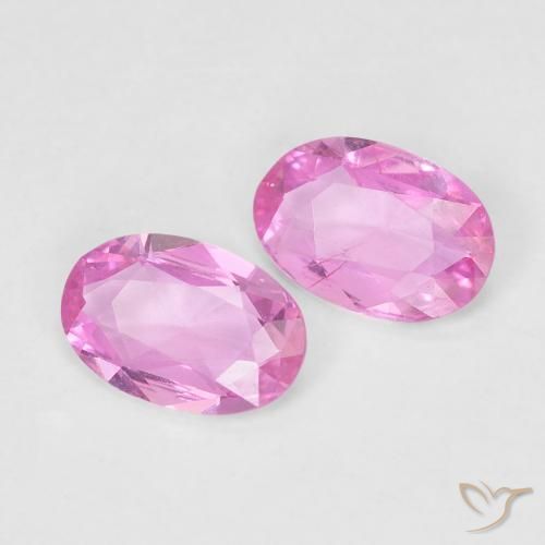 0.75 ct natürliche Pink Saphir-Edelsteine, Oval, VVS-VS